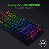 Razer BlackWidow V3 Tenkeyless TKL Mechanical Gaming Keyboard: Green Mechanical Switches - Tactile & Clicky - Chroma RGB Lighting - Compact Form Factor - Programmable Macros