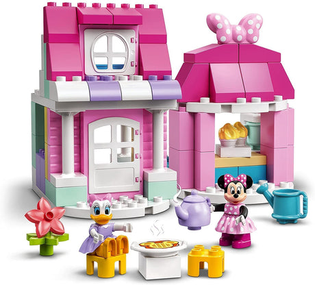 LEGO DUPLO Disney Minnie�s House and Caf� 10942 Dollhouse Building Toy for Kids with Minnie Mouse and Daisy Duck; New 2021 (91 Pieces)