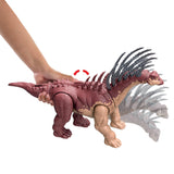 Mattel Jurassic World Gigantic Trackers Action Figure, Bajadasaurus Dinosaur Toy with Rampage Neck Attack, Evolution Spikes, Tail Whip & Digital Play