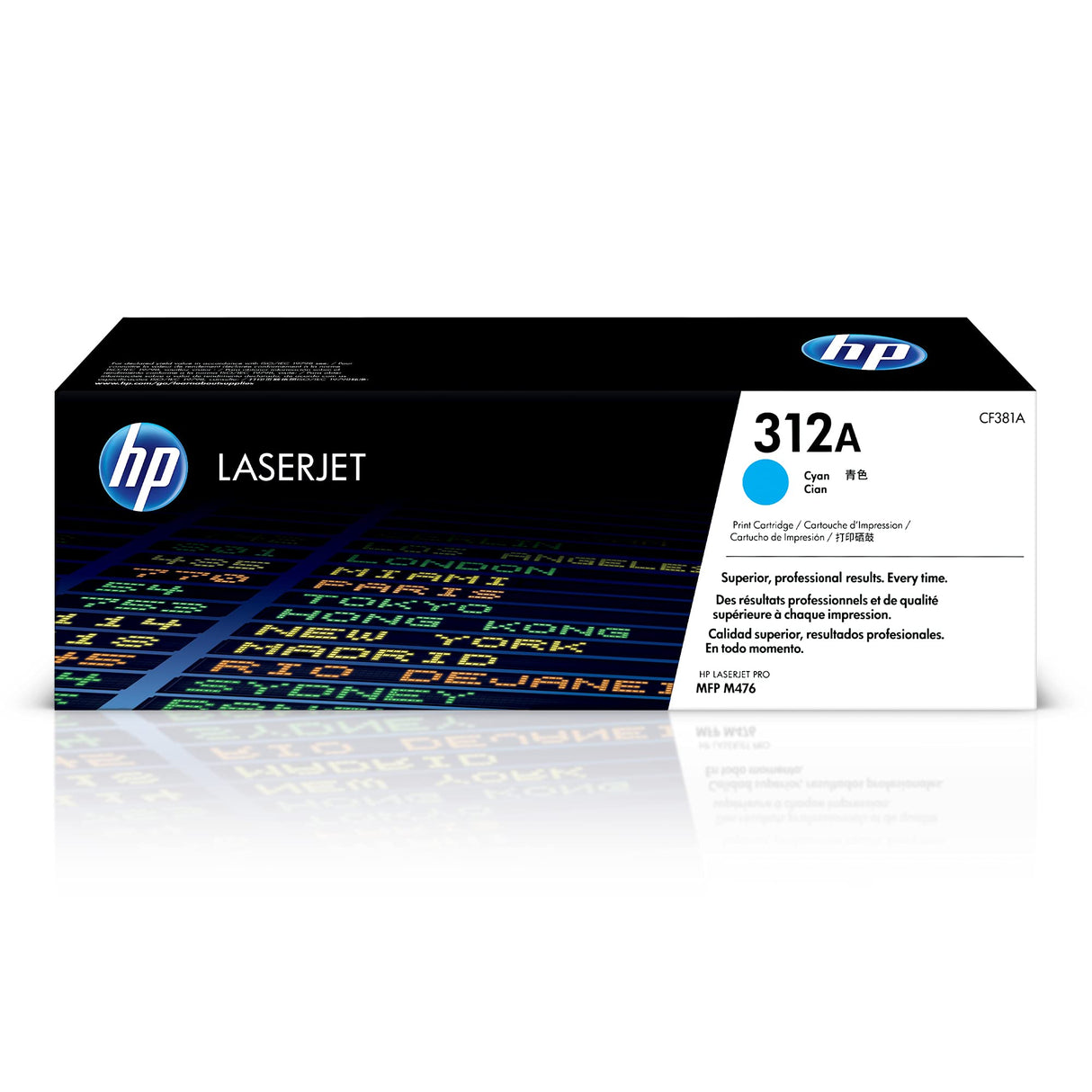 HP 312A Cyan Toner Cartridge | Works with HP Color LaserJet Pro MFP M476 Series | CF381A