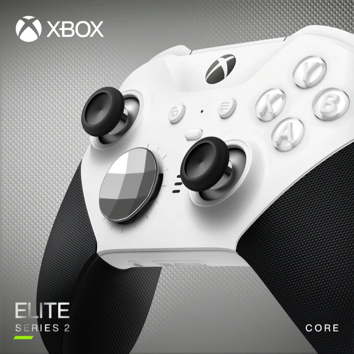 Xbox Elite Series 2 Core Wireless Gaming Controller – White – Xbox Series X|S, Xbox One, Windows PC, Android, and iOS