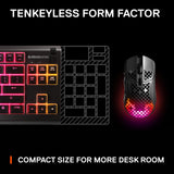 SteelSeries Apex 3 TKL RGB Gaming Keyboard - Tenkeyless - Water & Dust Resistant - PC and USB-A