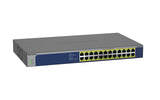 NETGEAR 24-Port Gigabit Ethernet High-Power PoE+ Unmanaged Switch, Gray