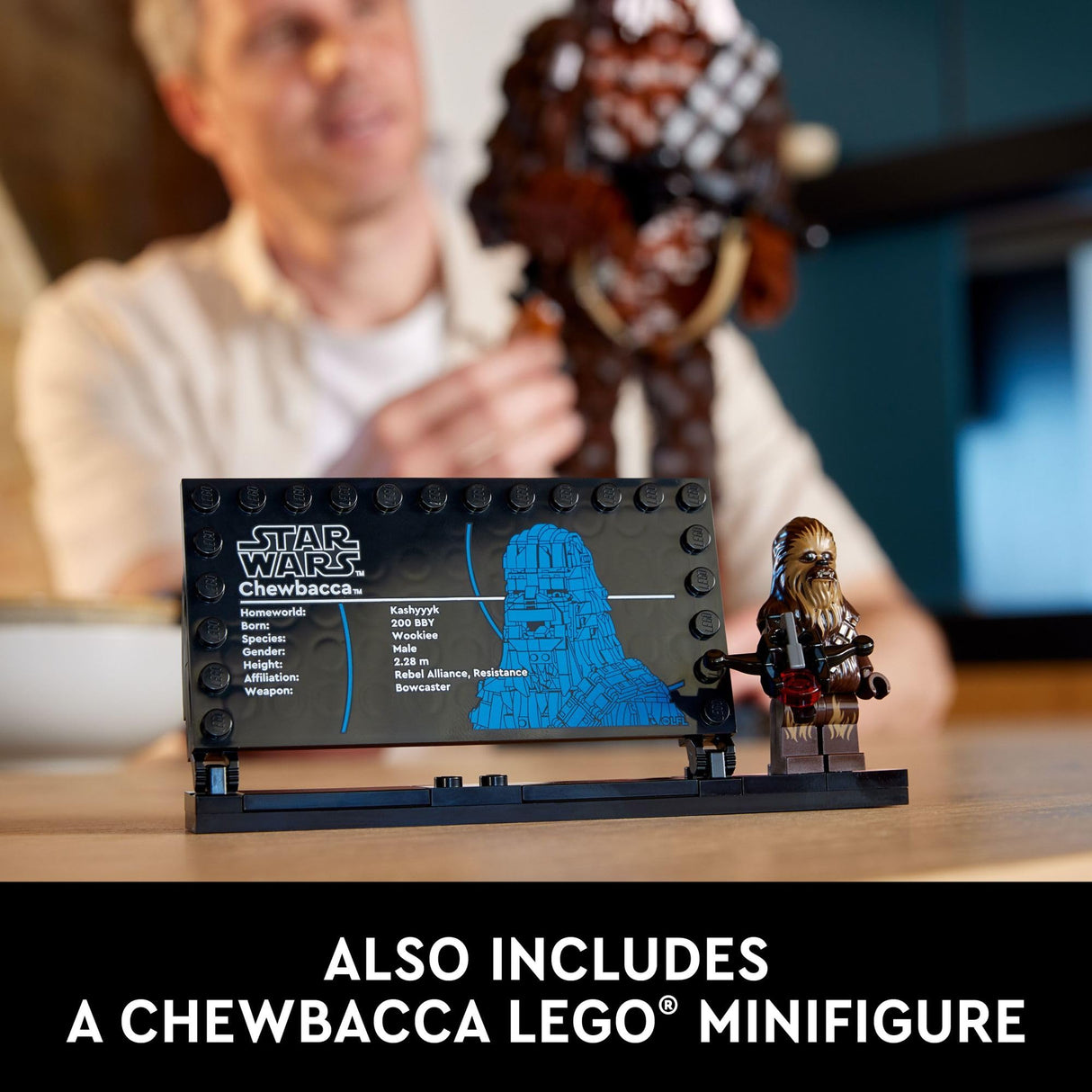 LEGO Star Wars Chewbacca 75371 Buildable Star Wars Collectible for Adults, This Build and Display Chewbacca Collectible is a Fun Star Wars Gift for Teens, Adults or Any Star Wars Original Trilogy Fan