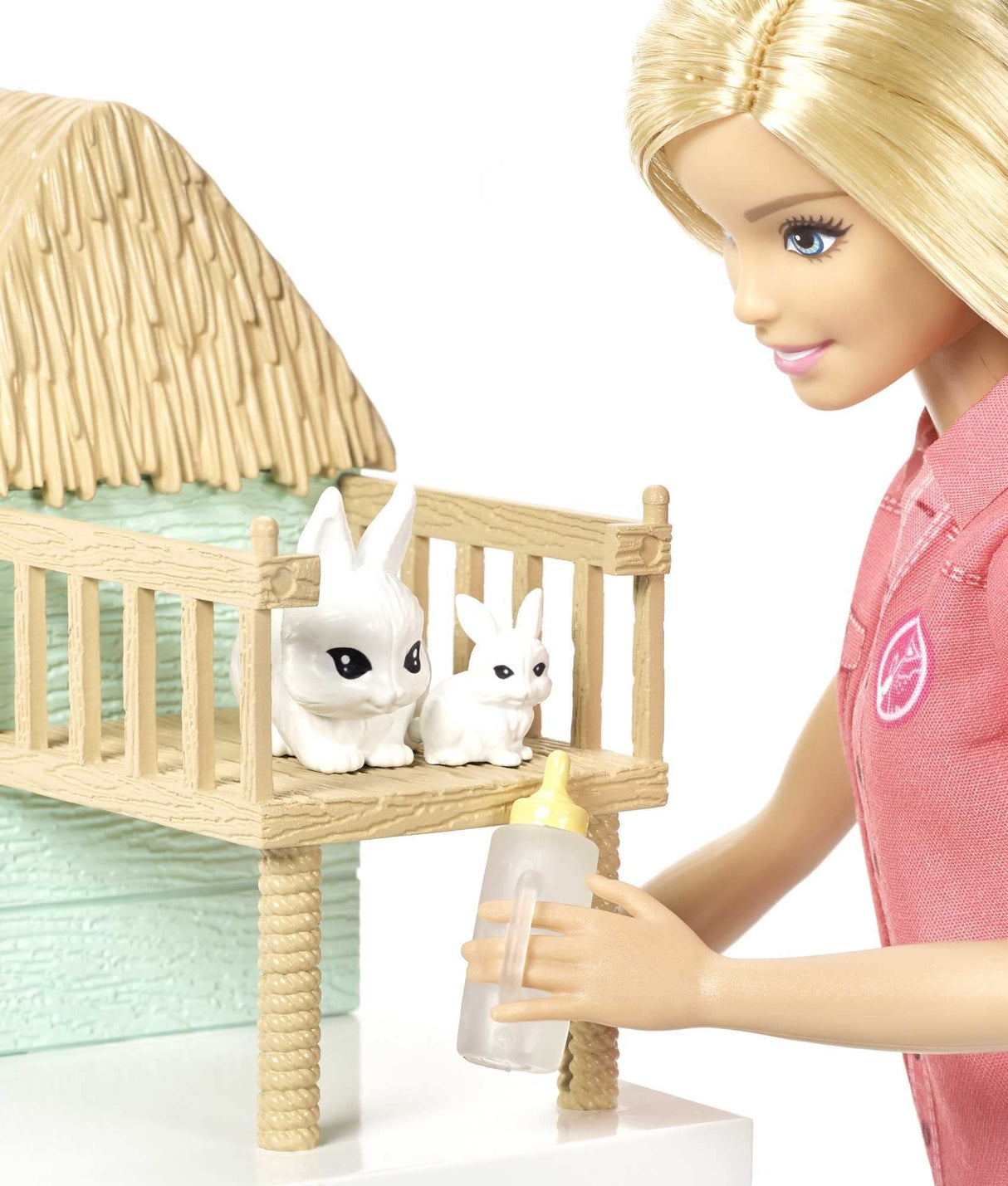 Barbie Doll & Playset, Animal Rescuer Theme with Vet Doll, 8 Animal Figures, Treehouse, Care Station, Rope Bridge & Accessories