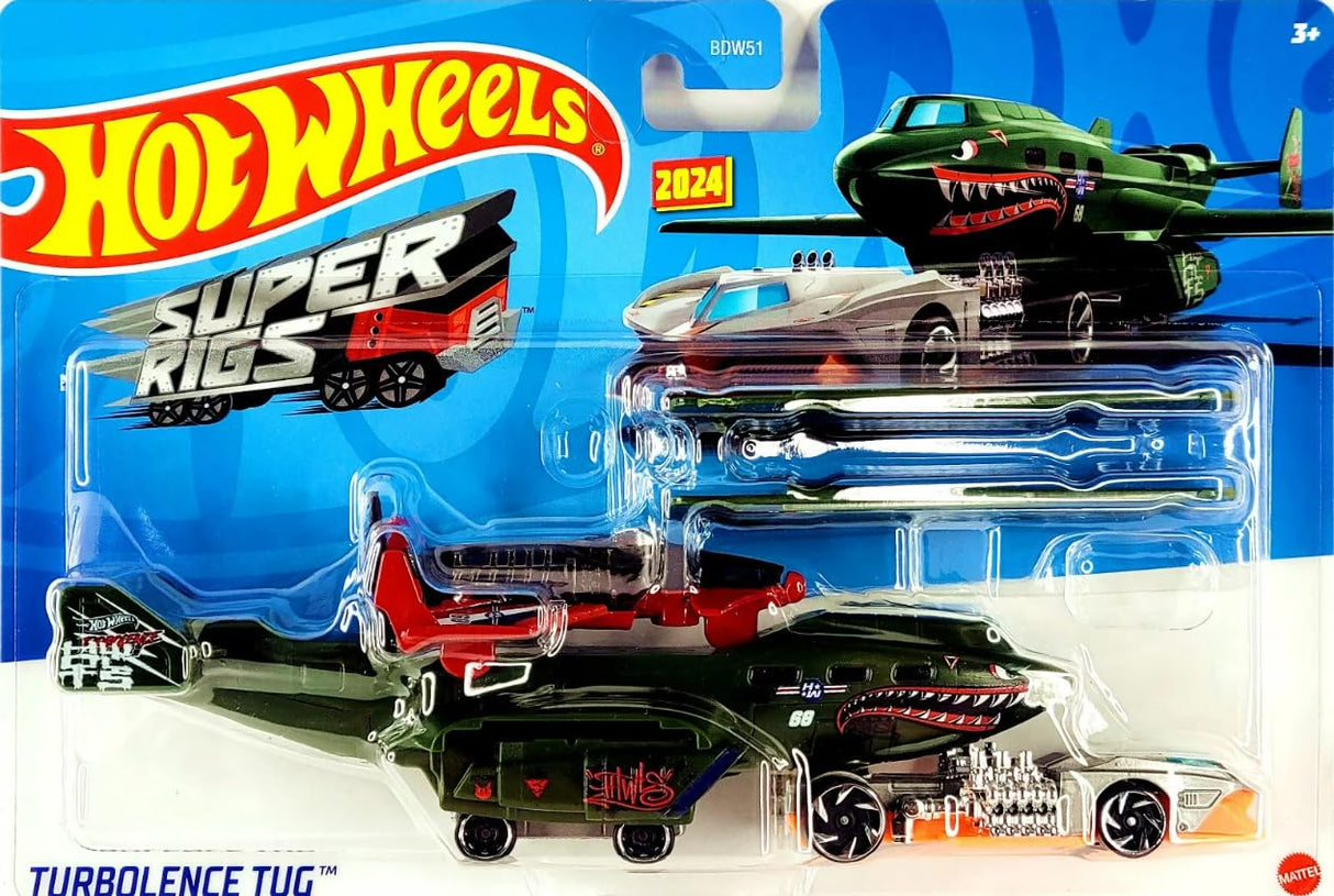 Hot Wheels Turbolence Tug New for 2024 Plane and Car