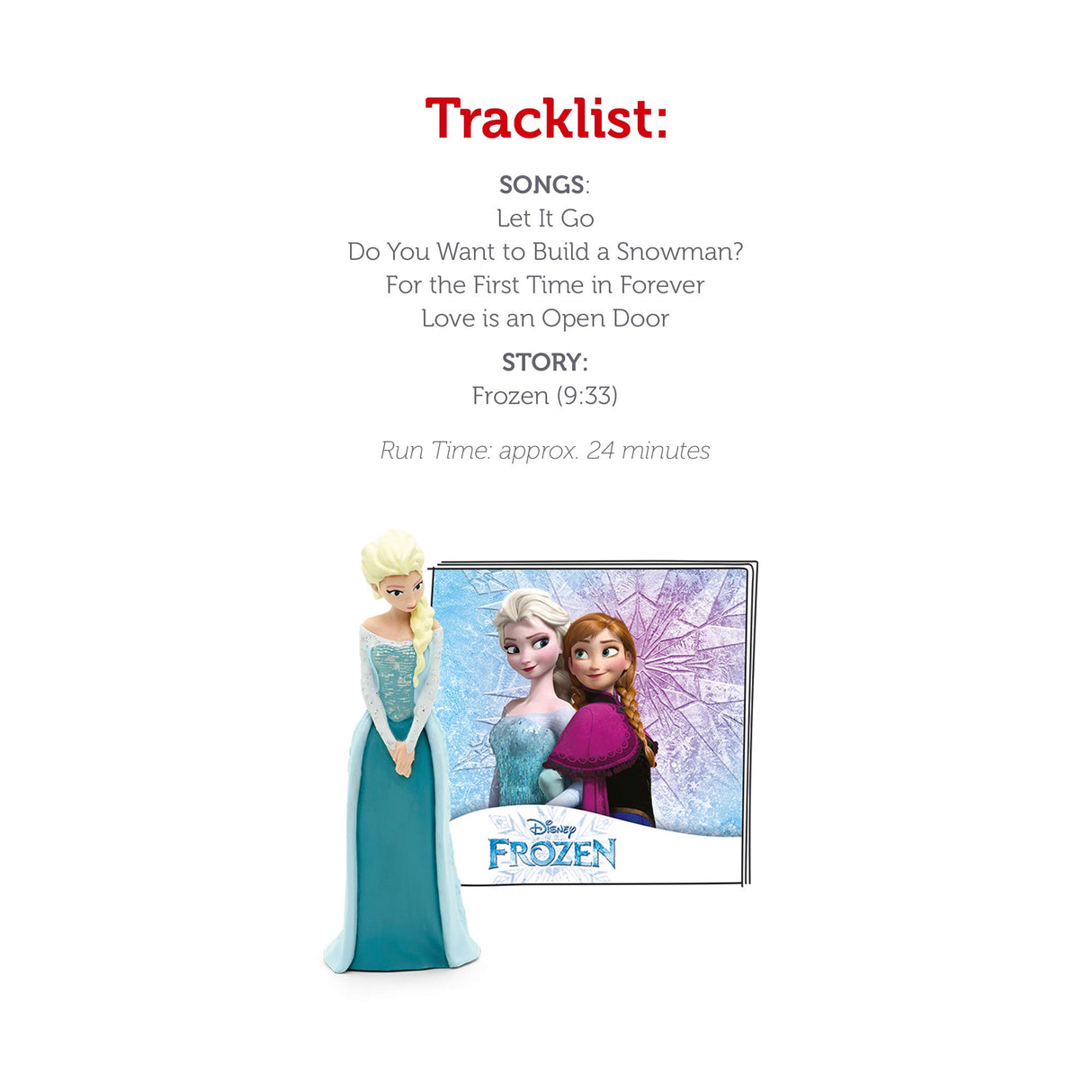 Tonies Elsa from Disney's Frozen, Audio Play Figurine for Portable Speaker, Small, Blue, Plastic