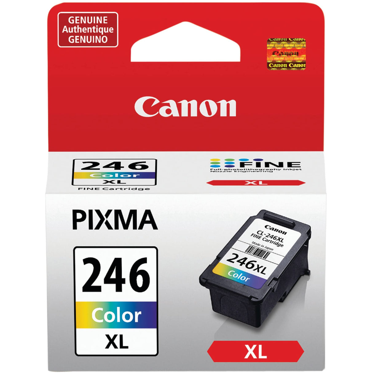 Canon CL-246 XL Genuine Color Ink Cartridge, Compatible with iP2820, MG2420/2924/2920/3020/2522/2525, MX492, TS3120/302/302a/202/202a/4520/3320