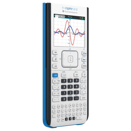 Texas Instruments TI-Nspire CX II Color Graphing Calculator with Student Software (PC/Mac) White 3.54 x 7.48