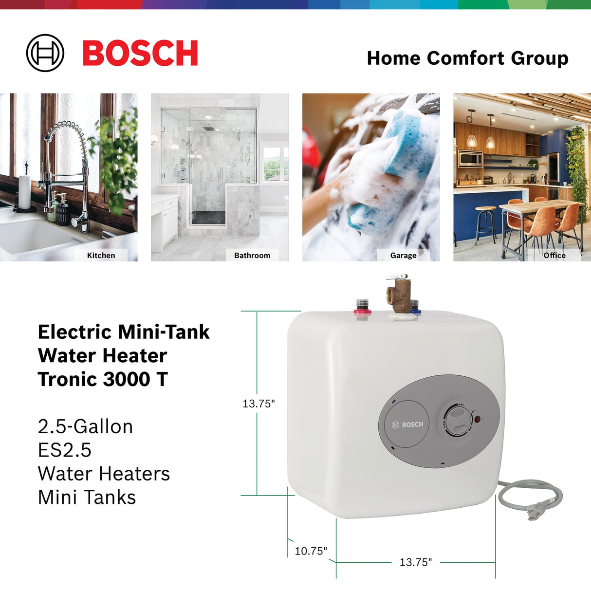 Bosch Tronic 3000 2.5 gal. Electric Water Heater