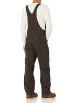 Carhartt Men'sRelaxed Fit Duck Bib Overall Dark Brown,L30-W52