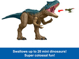 Mattel Jurassic World Super Colossal Dinosaur Action Figure, Large Allosaurus Dino Toy with Eating Feature, 3+ Feet Long