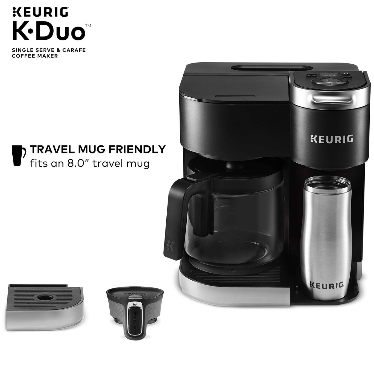 Keurig K-Duo Single Serve K-Cup Pod & Carafe Coffee Maker, Black