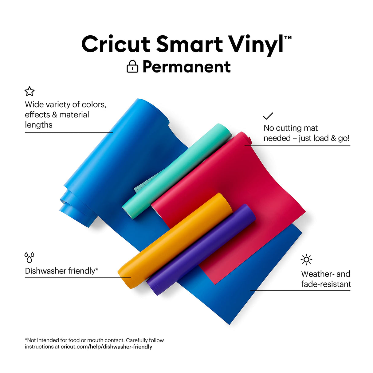 Cricut Smart Vinyl  Permanent(3 ft) - Grass, 13" x 36"