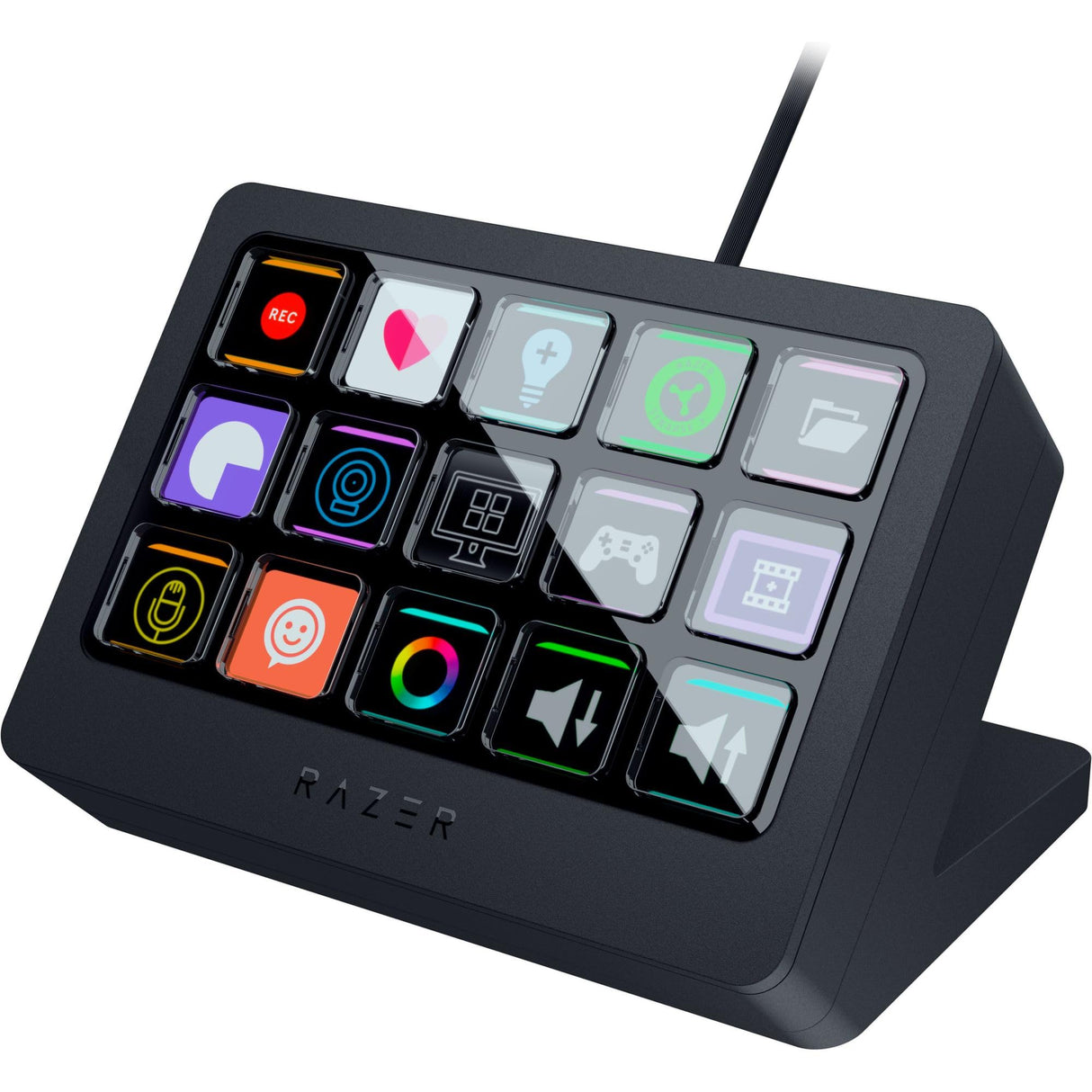 Razer Stream Controller X - All-in-One Keypad for Streaming and Content Creation, 15 Buttons, Black