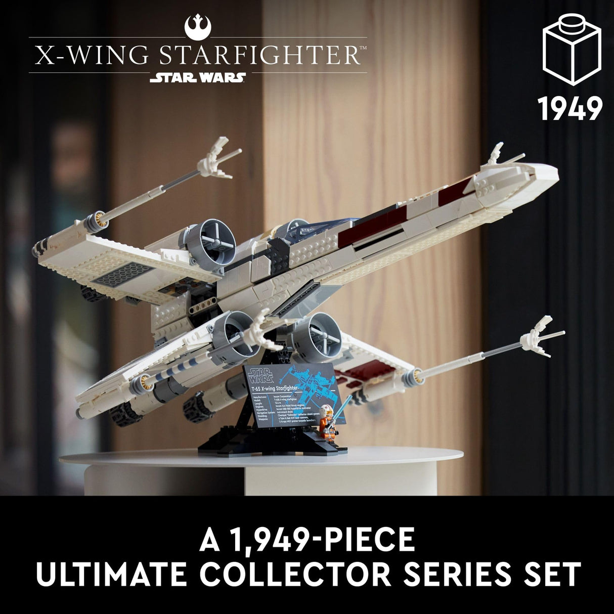 LEGO Star Wars Ultimate Collector Series X-Wing Starfighter Building Set for Adults, Star Wars Collectible for Build and Display with Luke Skywalker Minifigure, Fun Gift Idea for Star Wars Fans, 75355