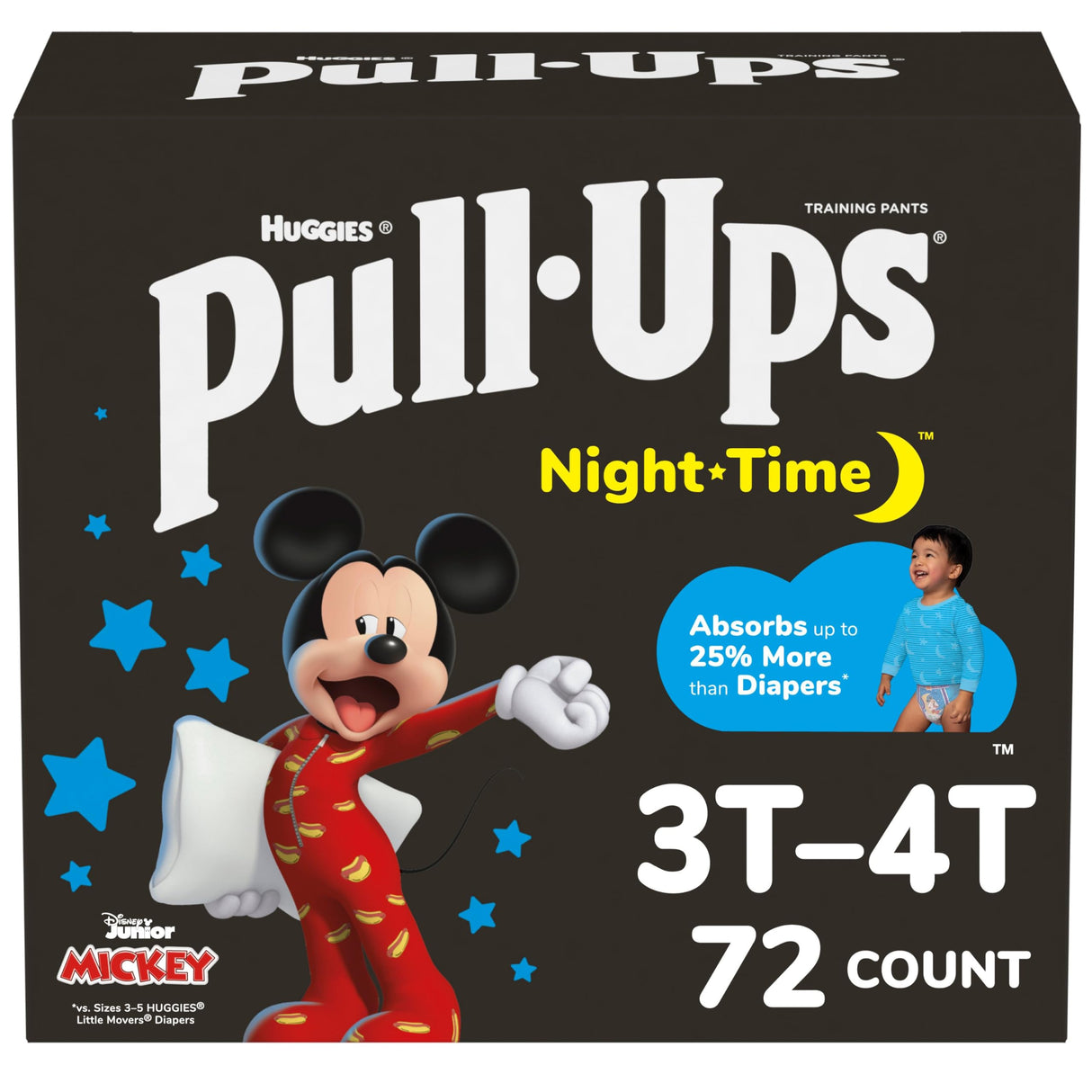 Pull Ups - Night-Time 72ct 3T-4T Boys