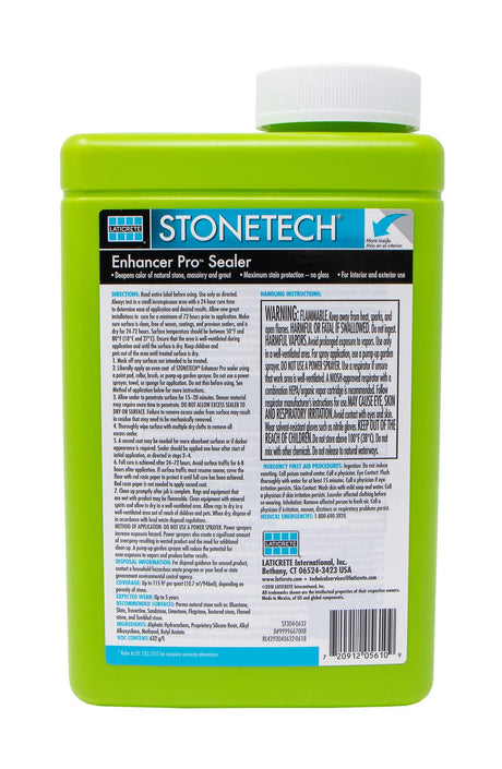 STONETECH® Enhancer Pro™ Sealer, 1 Quart/32OZ (946ML) Bottle