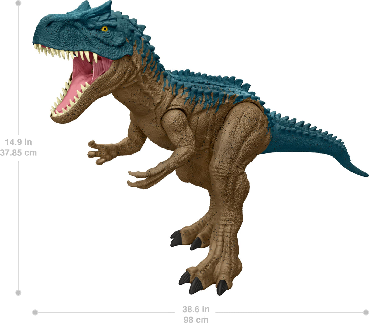 Mattel Jurassic World Super Colossal Dinosaur Action Figure, Large Allosaurus Dino Toy with Eating Feature, 3+ Feet Long