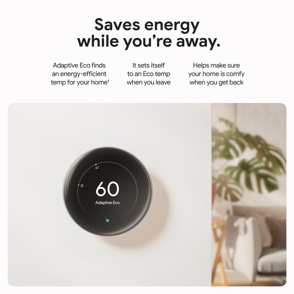 Google Nest Learning Thermostat (4th Gen) with Nest Temperature Sensor (2nd Gen) - Energy-Saving Smart Thermostat with Smart Schedule - Monitors Heating and Cooling System - Polished Silver