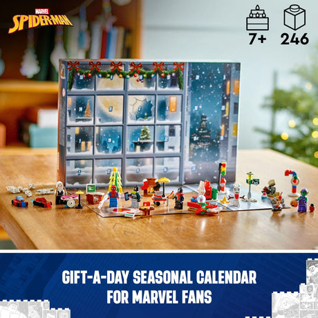 LEGO Marvel Spider-Man 2024 Advent Calendar for Kids, Fun Seasonal Spider-Man Toy with Small Buildable Super Hero Models, Marvel Holiday Countdown Gift Idea for Boys and Girls Ages 7 and Up, 76293