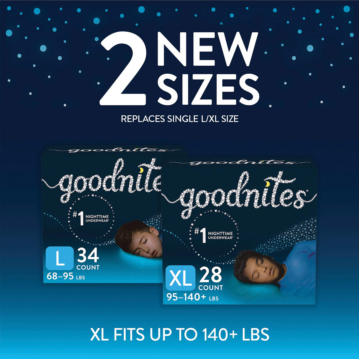 Goodnites Nighttime Bedwetting Underwear, Boys' L (68-95 lb.), 75ct, FSA/HSA-Eligible