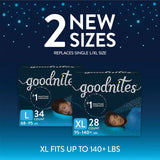 Goodnites Nighttime Bedwetting Underwear, Boys' L (68-95 lb.), 75ct, FSA/HSA-Eligible