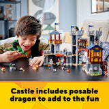 LEGO Creator 3in1 Medieval Castle Toy to Tower or Marketplace 31120, with Skeleton, Dragon Figure, 3 Minifigures and Catapult