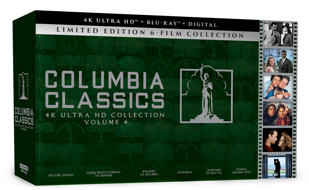 Columbia Classics 4K Ultra HD Collection Volume 4 (His Girl Friday/Guess Who’s Coming to Dinner/Kramer vs. Kramer/Starman/Sleepless in Seattle/Punch-Drunk Love) (4K Ultra HD + Blu-ray + Digital) [4K UHD]