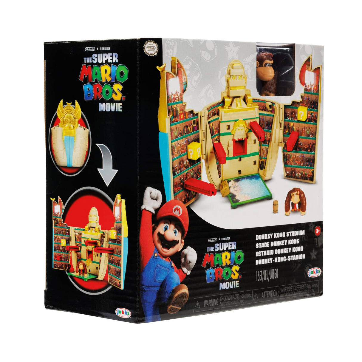 The Super Mario Bros. Movie Donkey Kong Mini Basic Playset arena wave 2