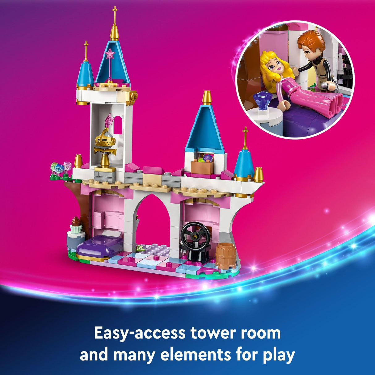 LEGO Disney Princess Maleficent’s Dragon Form Building Set for Kids and Sleeping Beauty Fans, Disney Princess Figure, Castle Toy, Fun Gift Idea for Girls and Boys Ages 7 Plus Who Love Aurora, 43240