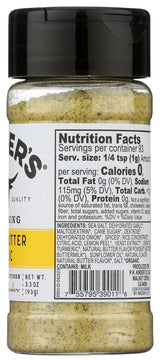 KINDERS Organic Lemon Butter Garlic Seasoning, 3.3 OZ