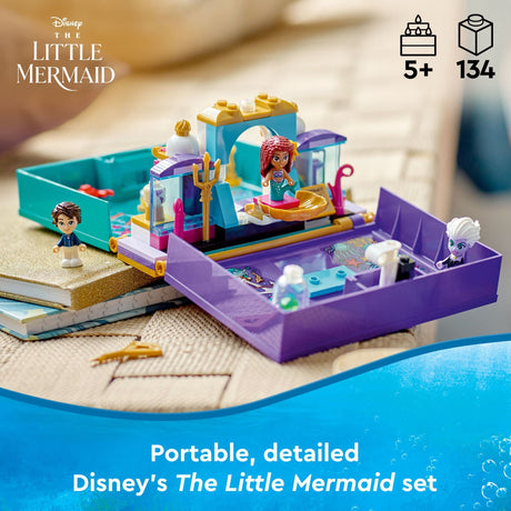 LEGO Disney The Little Mermaid Story Book 43213 Fun Playset with Ariel, Prince Eric, and Ursula Micro-Doll, Disney Princess Toy, Birthday Present for Kids and Fans Aged 5 and up