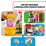 LEGO Super Mario Peach’s Castle Expansion Set 71408, Buildable Game Toy, Gifts for Kids Aged 8 Plus with Time Block Plus Bowser and Toadette Figures, to Combine with Starter Course