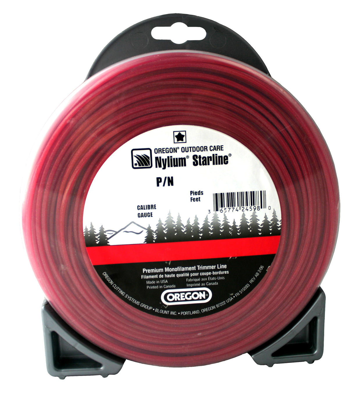 Oregon 110277 Nylium Starline 1/2-Pound Coil of .105-Inch-by-110-Foot String Trimmer Line, Red