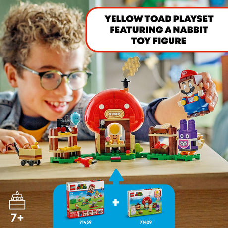 LEGO Super Mario Nabbit at Toad’s Shop Expansion Set, Build and Display Toy for Kids, Video Game Toy Gift Idea for Gamers, Boys and Girls Ages 7 and Up, 71429