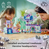 LEGO Disney The Enchanted Treehouse Buildable 2-Level Tree House with 13 Princess Mini-Dolls Including Jasmine, Elsa and Moana, Disney Classic Celebration Gift for Disney Princess Fans Ages 7+, 43215