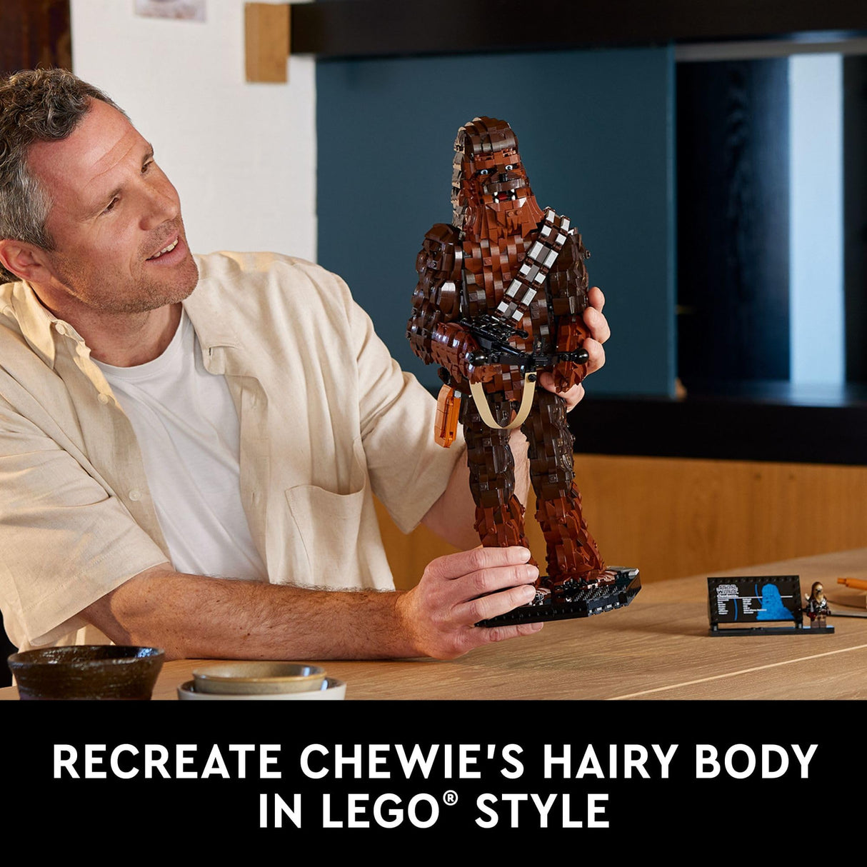 LEGO Star Wars Chewbacca 75371 Buildable Star Wars Collectible for Adults, This Build and Display Chewbacca Collectible is a Fun Star Wars Gift for Teens, Adults or Any Star Wars Original Trilogy Fan