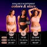 Always Discreet Boutique Incontinence and Postpartum Underwear for Women, Maximum Protection, XL, Black, 16 Count