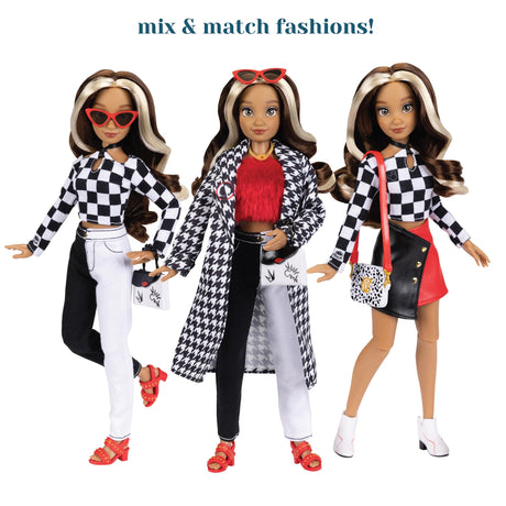 Disney ILY 4Ever Dolls Cruella 11.5" Tall with 13 Points of Articulation, Two Complete Mix-and-Match Outfits and Glittery Mickey Ring for You!