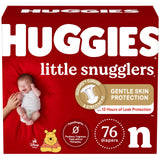 Huggies Newborn Diapers, Little Snugglers Baby Diapers, Size Newborn (up to 10 lbs), 76 Count