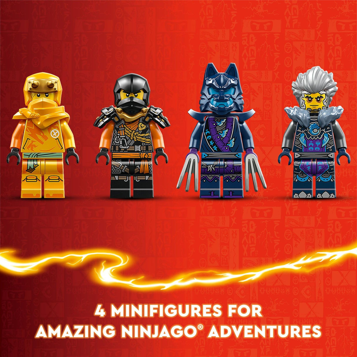 LEGO NINJAGO Arin’s Ninja Off-Road Buggy Car Toy with 4 Minifigures, Building Set for Kids with Dragon Toy from The NINJAGO Dragons Rising TV Show, Birthday Gift for 7 Year Old Boys and Girls, 71811