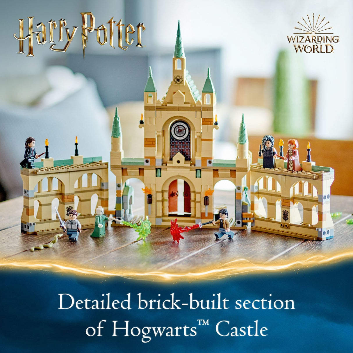 LEGO Harry Potter The Battle of Hogwarts Building Toy Set, Harry Potter Toy for Boys, Girls and Kids Ages 9+, Features a Buildable Castle Section and 6 Minifigures to Recreate an Iconic Scene, 76415