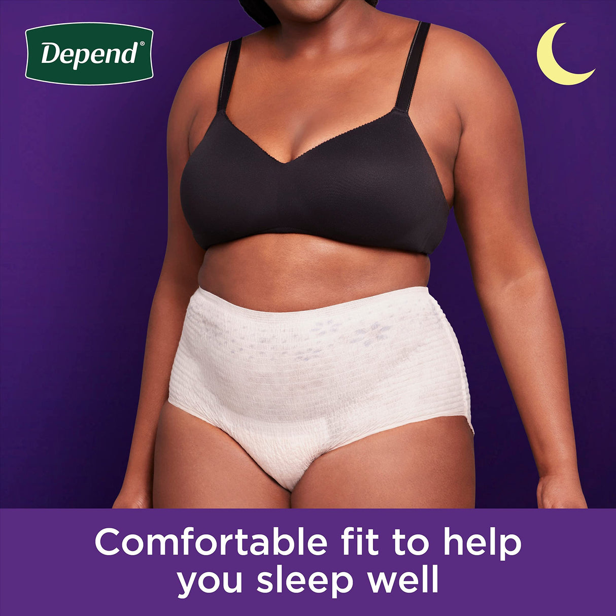 Depend Night Defense Adult Incontinence & Postpartum Bladder Leak Underwear for Women, Disposable, Overnight, Small, Blush, 64 Count (4 Packs of 16), Packaging May Vary