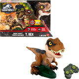 Mattel Jurassic World Chaos Theory Roarin’ Frenzy T Rex RC Toy, Motorized Remote Control Tyrannosaurus Rex Dinosaur, Multiple Movement Modes & Sounds