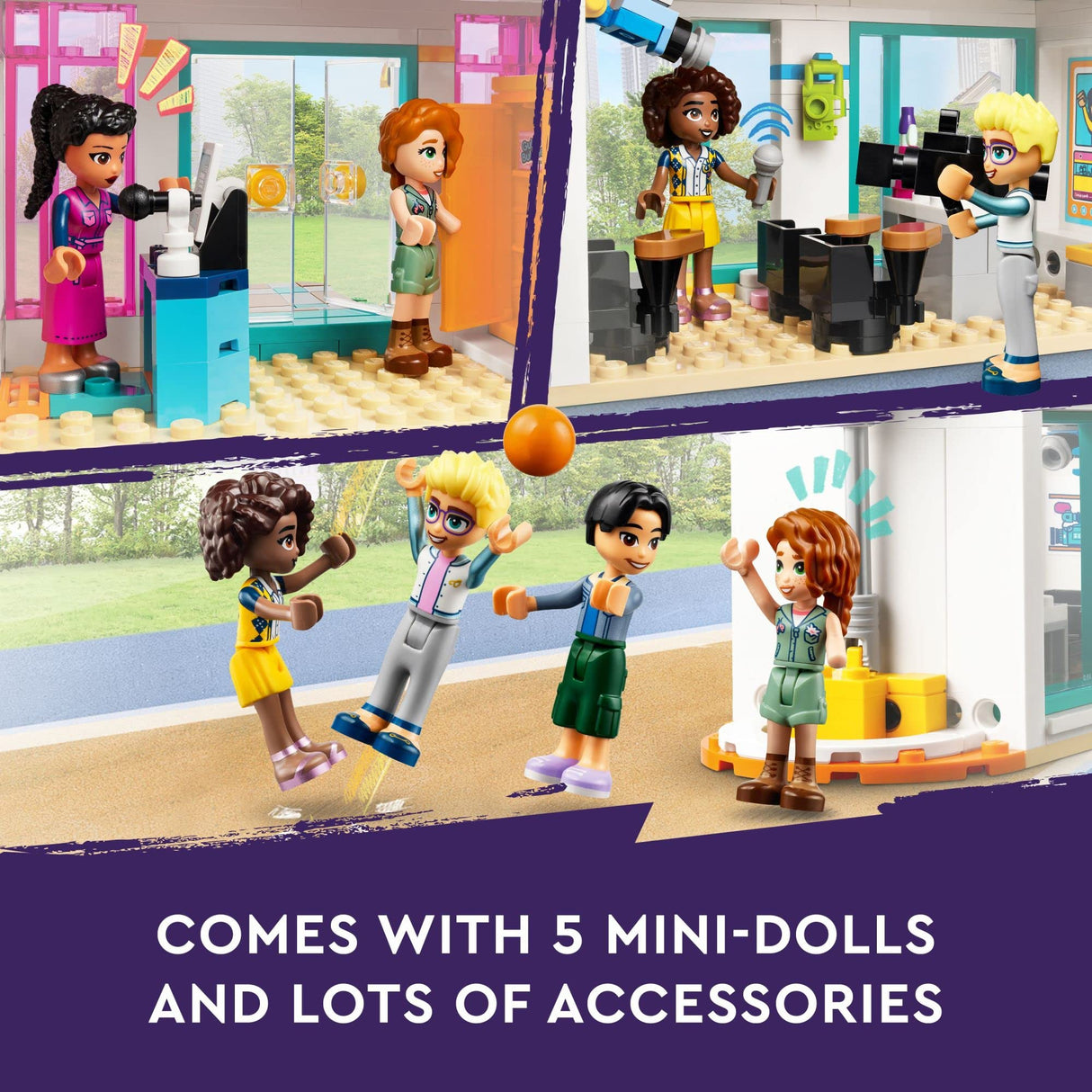 LEGO Friends Heartlake International School Playset, Building Toy for Girls Boys with 5 2023 Character Mini-Dolls & Accessories, Pretend Play School Classroom Building Kit, Birthday Gift Idea, 41731