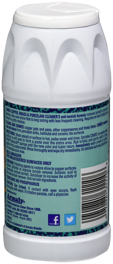 Brillo Cameo Copper, Brass & Porcelain Cleaner, 10 Ounce (Pack of 1)