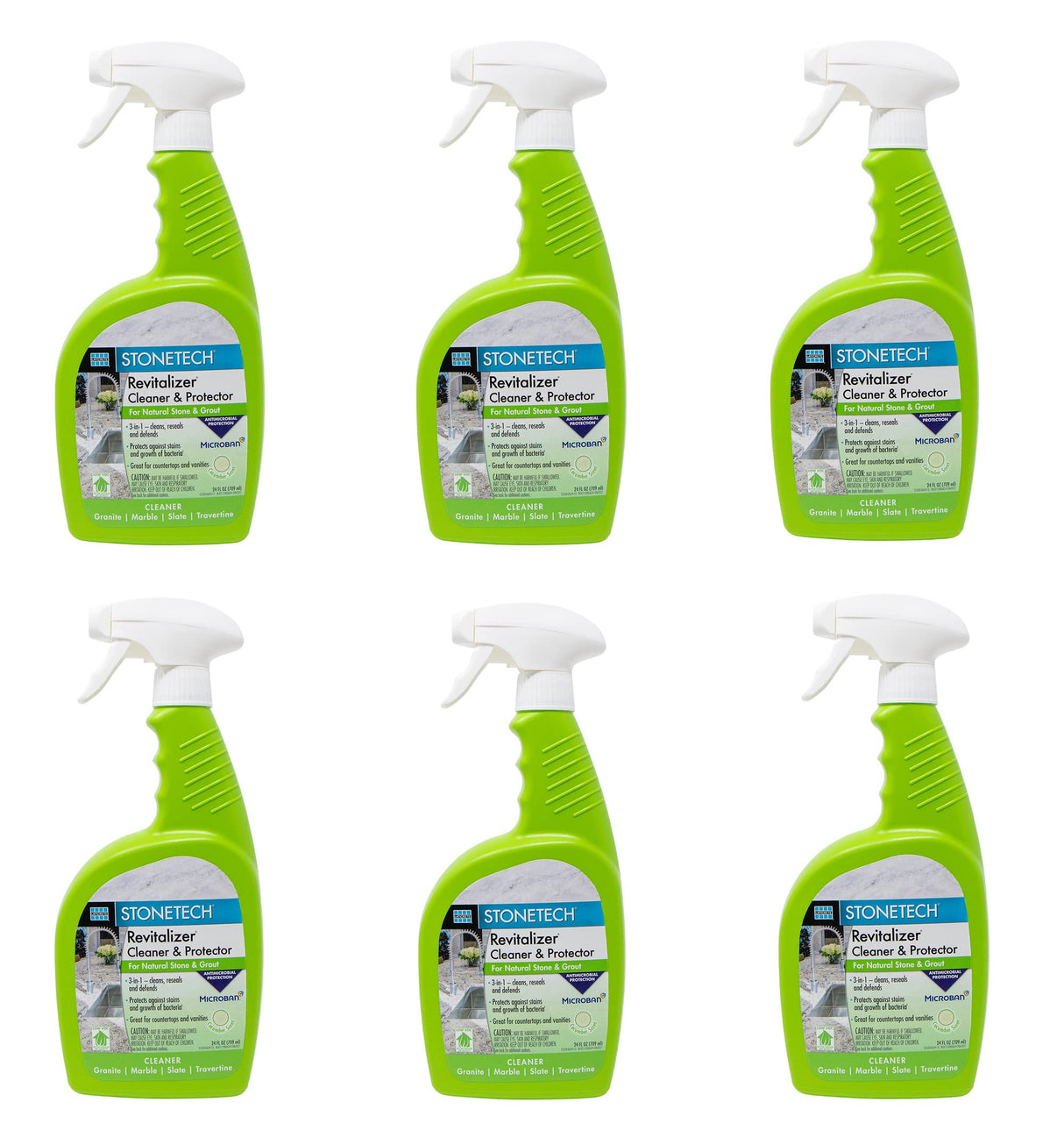StoneTech Revitalizer Ready to Use Countertop Cleaner and Protector Spray 24Oz. Cucumber Scent (Pack of 6)