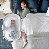 Halo Bassinest Swivel Sleeper 3.0, 2-in-1 System, Flat Bassinet + Portable Nest, Infant, Solid Grey