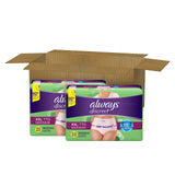 Always Discreet Adult Incontinence & Postpartum Underwear For Women, Size Xxl, Maximum Absorbency, Disposable, 22 x 2 Packs (44 Count total)